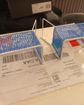 Subbuteo coppia di porte in metallo 4 Stars