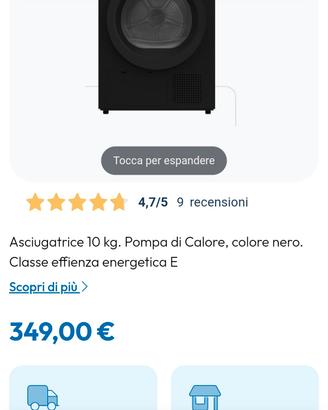 asciugatrice 8 mesi di vita 