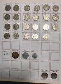 50 PFENNIG RFT/DDR - LOTTO ORGANIZZATO 28 MONETE.