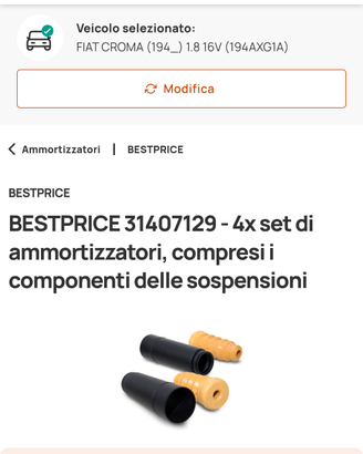 Kit ammortizzatori