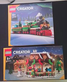 LEGO Treno Natale 40700 + Mercatino 40602
