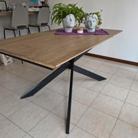 Tavolo WIZZARD 160x90 Allungabile – Rovere e Metal