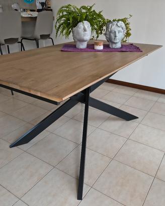 Tavolo WIZZARD 160x90 Allungabile – Rovere e Metal
