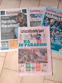 Giornali napoli campione