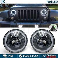 FARI LED Per JEEP WRANGLER JK Angel Eyes OMOLOGATI