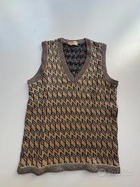 Gilet senza maniche oro, tg. S donna