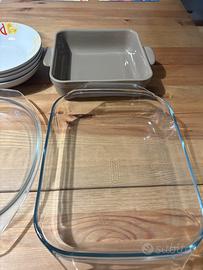 Prezzo x Set Teglie/Pirofile ceramica e vetro