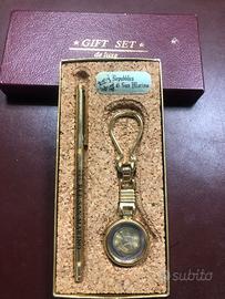 Portachiavi con moneta San Marino