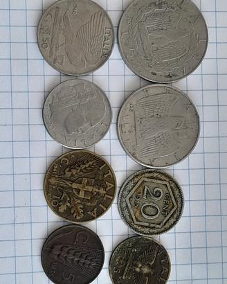 lotto 8 monete REGNO D'ITALIA VITT.EM.III 