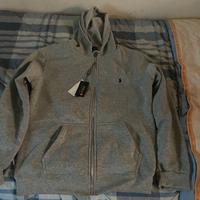 felpa con zip ralph lauren