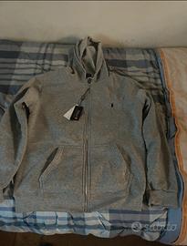 felpa con zip ralph lauren