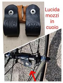 lucida mozzi per bici epoca vintage in cuoio 