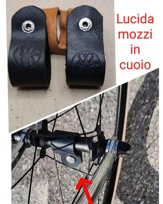 lucida mozzi per bici epoca vintage in cuoio 