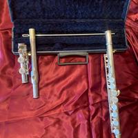 Flauto traverso Borgani  ,placcato in argento vero