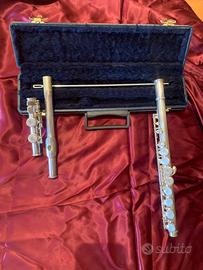 Flauto traverso Borgani  ,placcato in argento vero