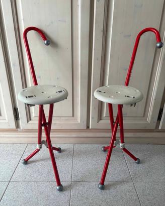2 Sgabelli pieghevoli ULISSE design IVAN LOSS 1980