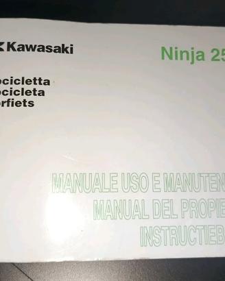 Uso e manutenzione manuale operativo Ninja 250