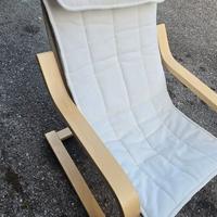 Poltrona ikea Poang bambino betulla