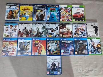 Giochi PS2, PS3, PS4, PS5, XBOX 360, XBOX ONE