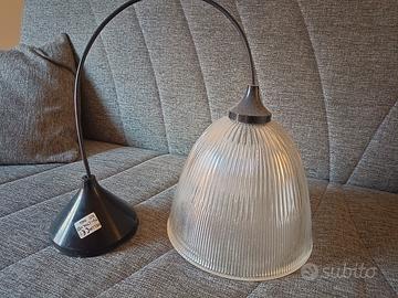 Lampadario a sospensione in vetro prismatico