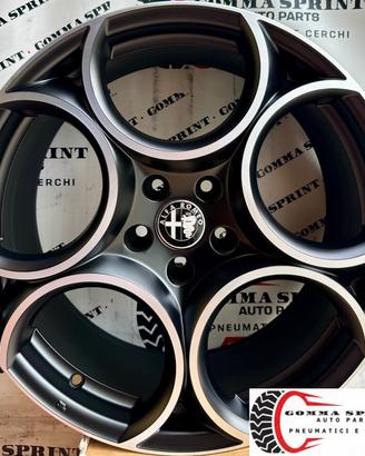 4 CERCHI IN LEGA ORIG RAGGIO 19 ALFA ROMEO STELVIO