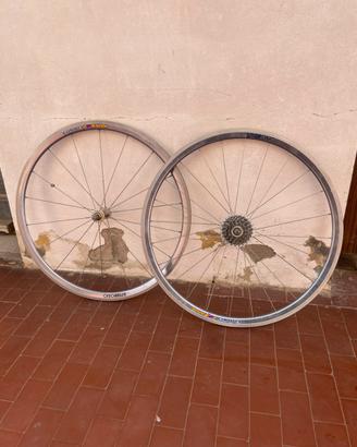 Coppia di ruote per bicicletta da corsa