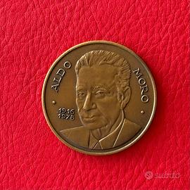 Medaglia commemorativa  Aldo Moro conio FRACOR