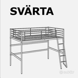 Letto a soppalco IKEA SVARTA