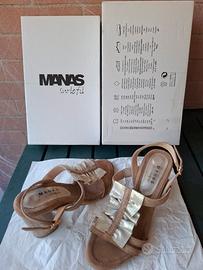 Sandali donna pelle Manas - Made in Italy - 