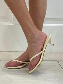 Sandalo donna infradito giallo tg 38 nuovo