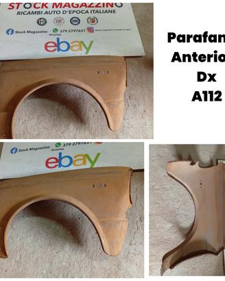 Parafango anteriore dx Autobianchi a112 e Abarth