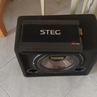 amplificatore + subwoofer x auto