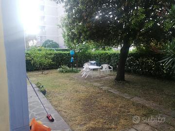 Trilocale pianoterra con giardino privato