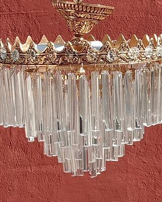 Lampadario con cristalli Murano collezione 