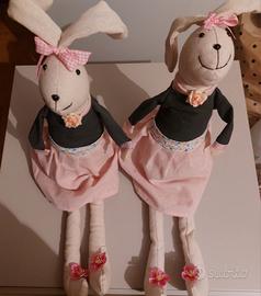 Conigli Pasquali di stoffa