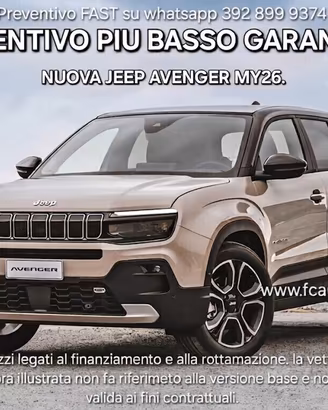 Jeep Avenger 1.2 Longitude 100CV - NUOVA DA IMMATR