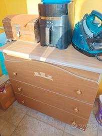 cassettiera 3 cassetti cameretta bimbi