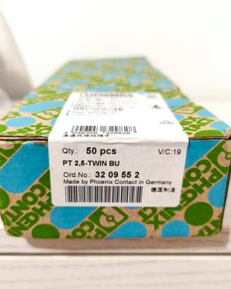 50x Morsetti Phoenix Contact PT 2,5-TWIN BU - 