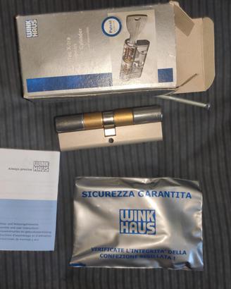 Cilindro WinkHaus KeyTec X-tra  45/45 con 3 chiavi