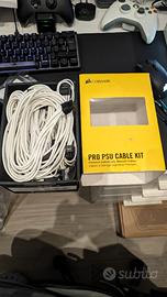 Cavi Sleeve Corsair competo bianco