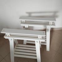 Coppia cavalletti IKEA bianchi