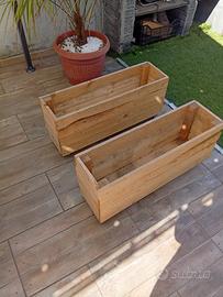 contenitori legno con ruote