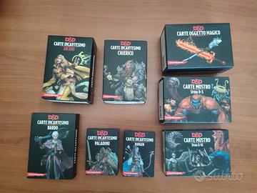 Carte incantesimo mostro oggetto magico dnd 5