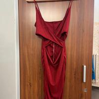 Vestito cut rosso