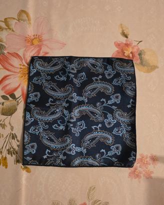 Fazzoletto da taschino blu 