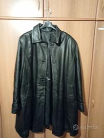 Giacca lunga in pelle
