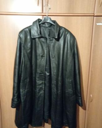 Giacca lunga in pelle