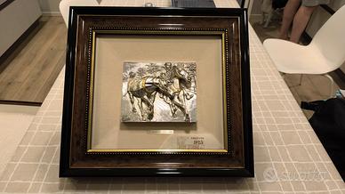 Scultura in Argento 925 "A Cavallo" – V. Martini