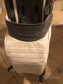 Passeggino trio ecopelle bianco momon