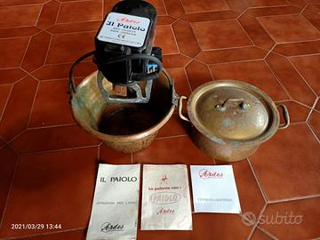Paiolo in Rame originale x cucinare la Polenta